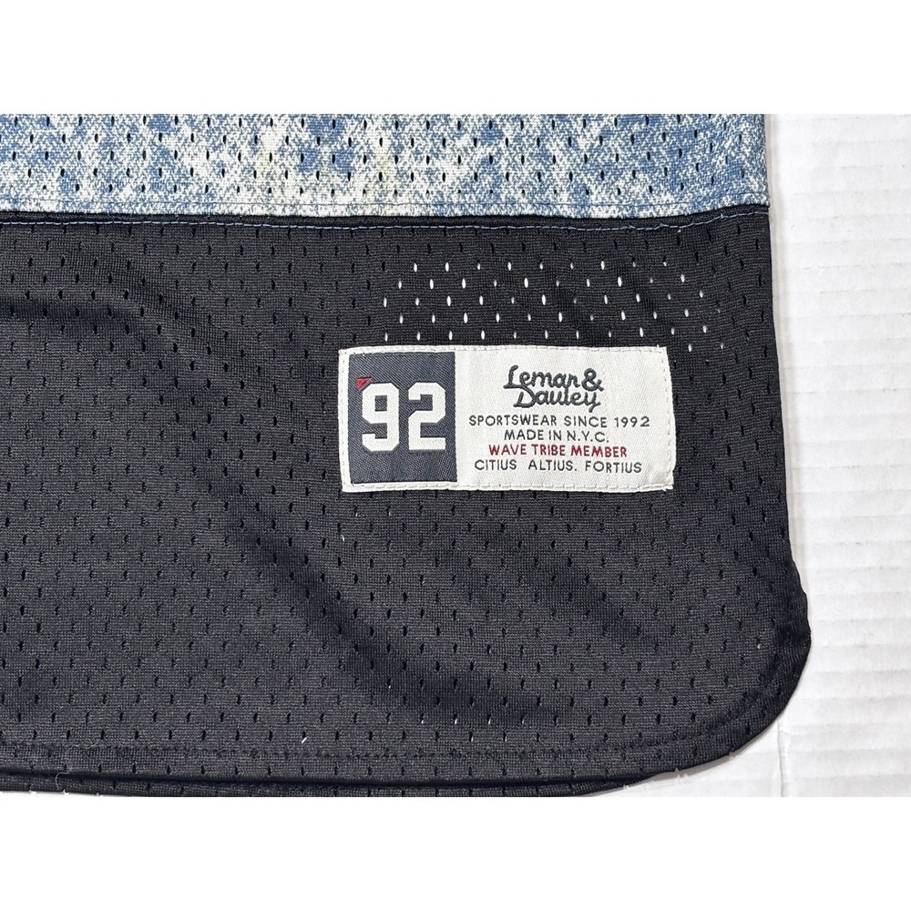 Lemar & Dauley Mesh Jersey Shirt 92 Dauley Marbled Y2K Streetwear Small Acidwash - Picture 3 of 9